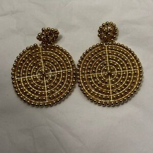 COPY - Lisi Lerch Gold Disc Earrings